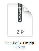 1.「EC-CUBE3」のダウンロードファイルをダブルクリックで解凍