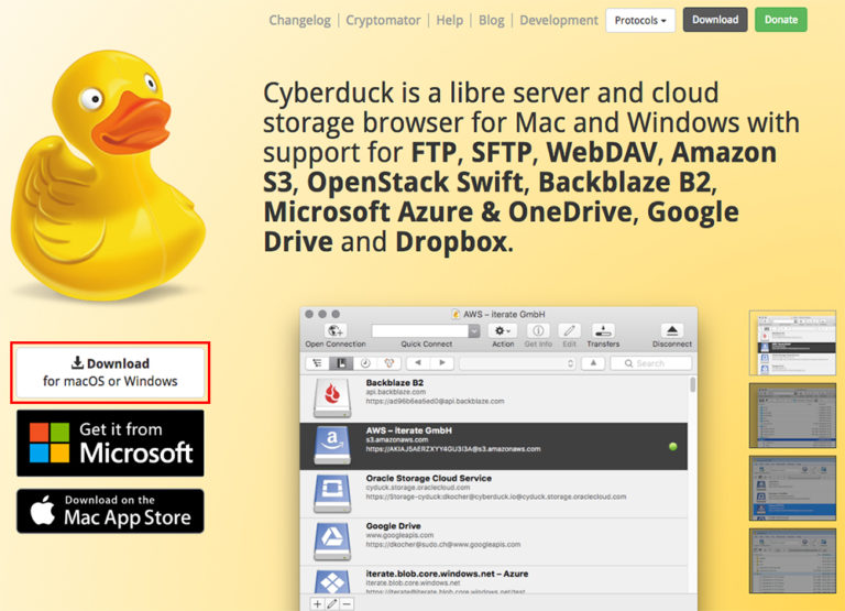 cyberduck free download for mac 10.4.11