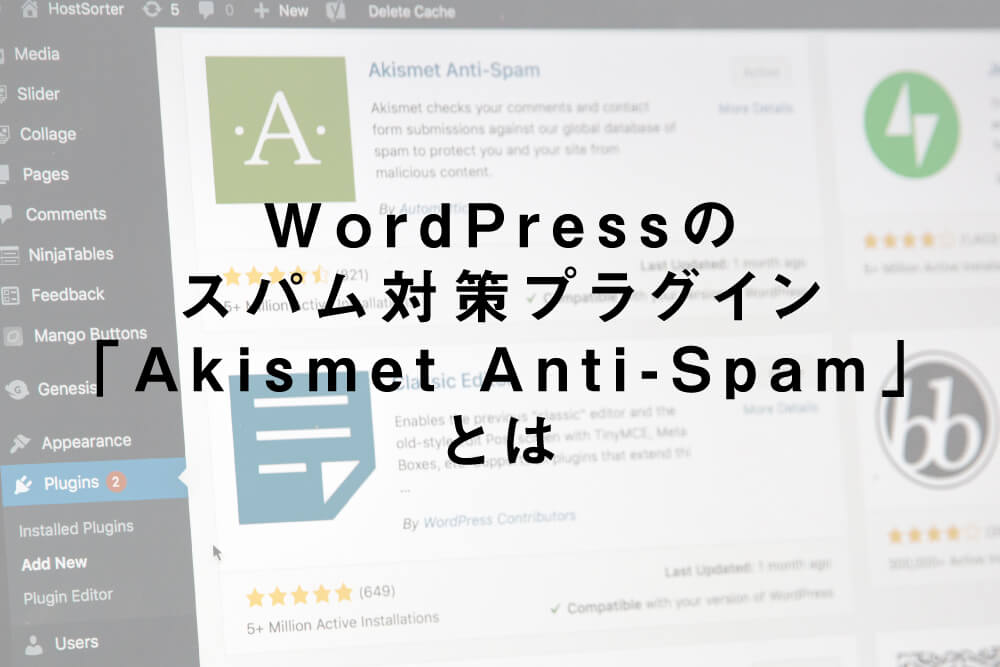 WordPressのスパム対策プラグイン「Akismet Anti-Spam」とは